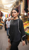 شومیز مانتویی زنانه مدل طناز