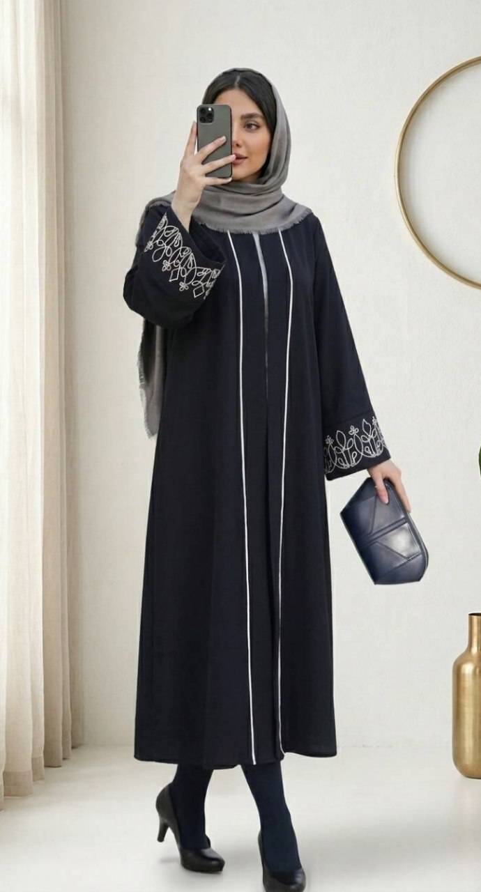 عبا زنانه گلدوزی مدل مادام