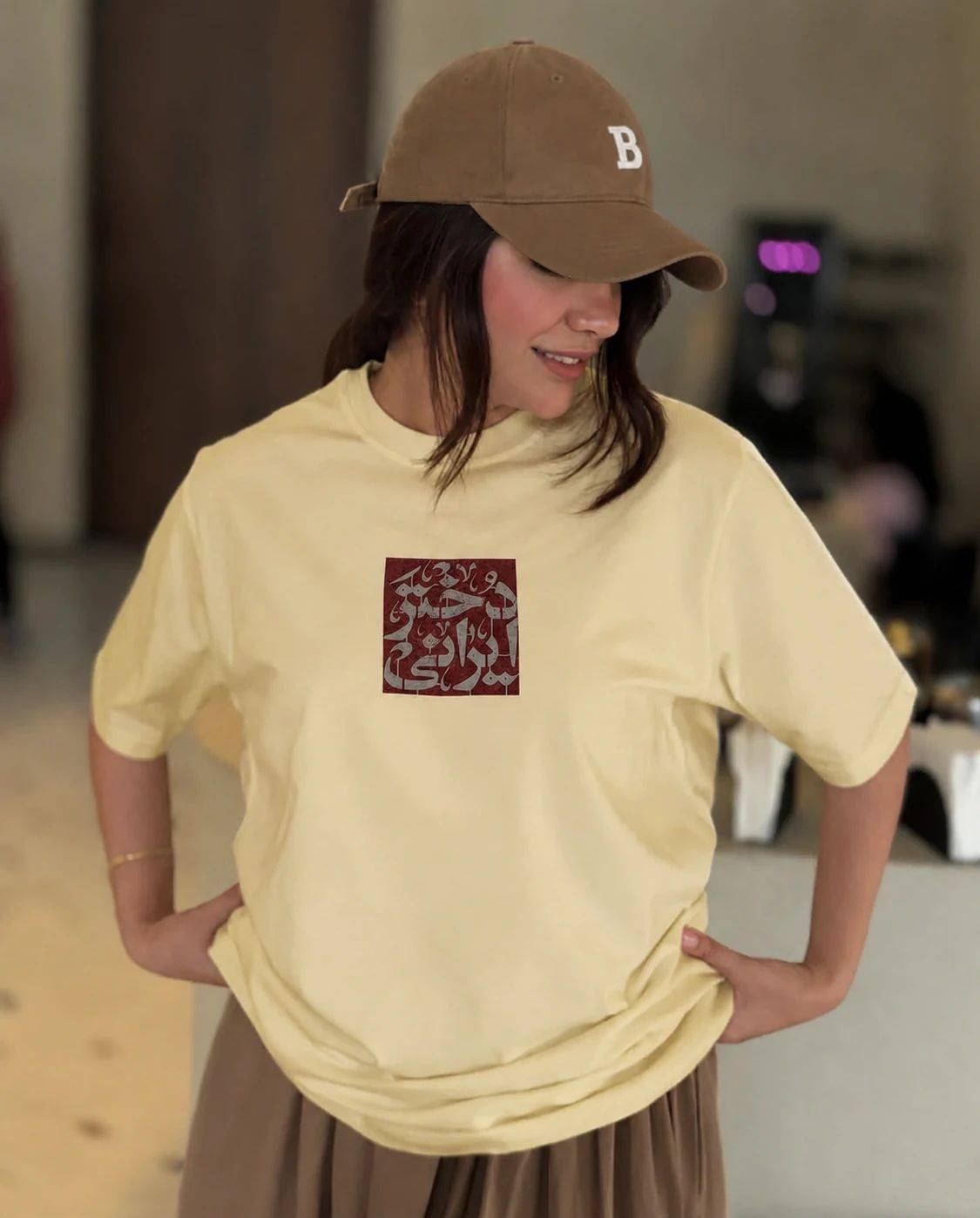 تیشرت باکسی زنانه مدل دختر ایرانی