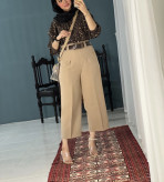 شلوار واید زنانه مدل دبل مازراتی