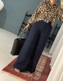 شلوار زنانه فول بگ مدل کتان پنبه