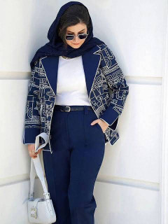 ست کت و شلوار زنانه مدل ابریشم