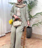 ست شومیز شلوار زنانه مدل دلین