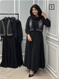 ست ۲ تیکه پیراهن و جلیقه زنانه مدل پریزاد