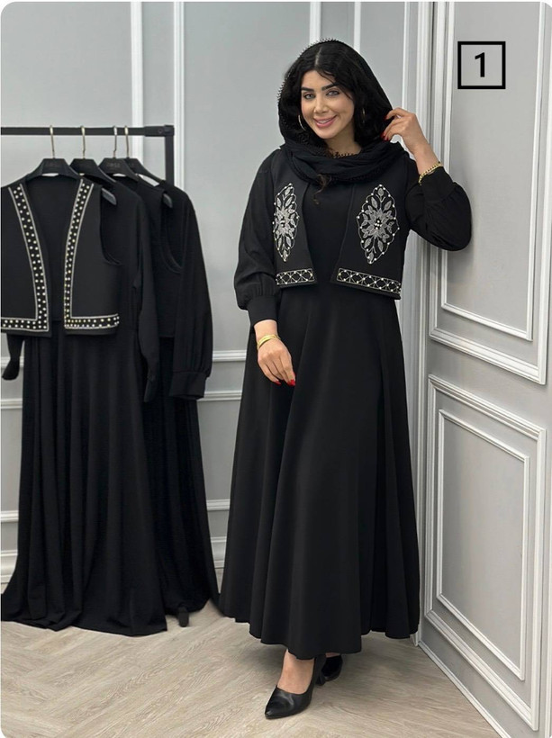 ست ۲ تیکه پیراهن و جلیقه زنانه مدل پریزاد