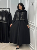 ست ۲ تیکه پیراهن و جلیقه زنانه مدل پریزاد