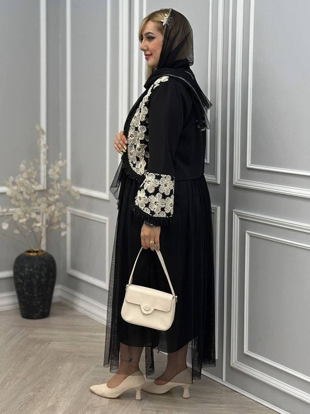 ست ۳ تیکه کت دامن و سال مجلسی زنانه مدل روناک