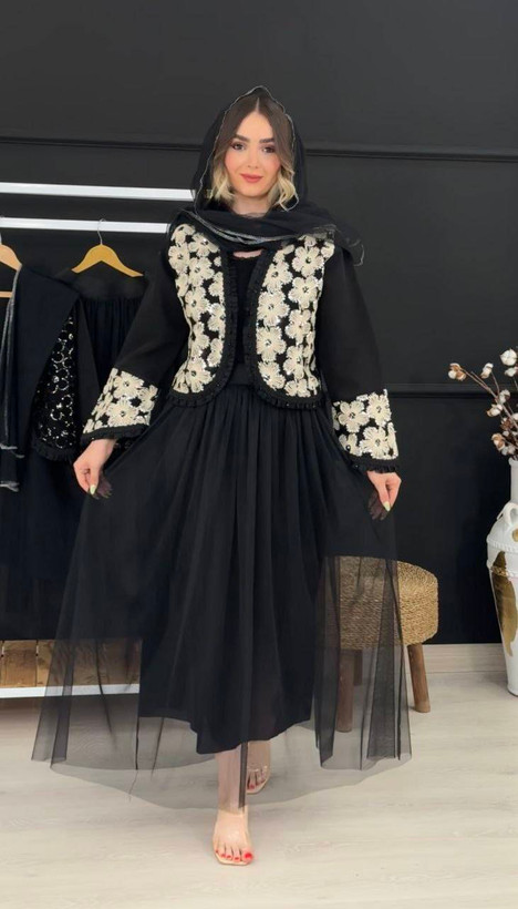 ست ۳ تیکه کت دامن و سال مجلسی زنانه مدل روناک