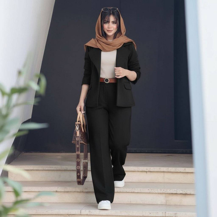 ست کت شلوار زنانه مدل فروغ