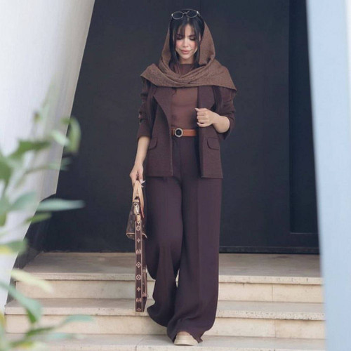 ست کت شلوار زنانه مدل فروغ