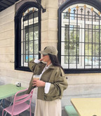 بامبر کتان ضخیم مدل پری