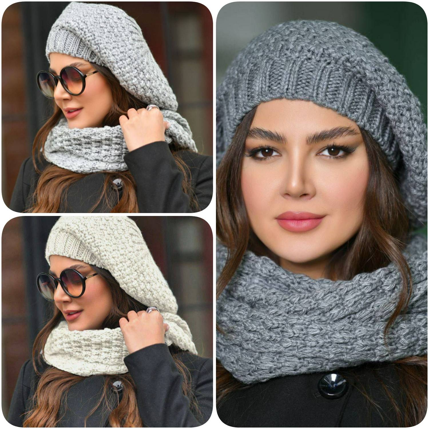 شال و کلاه زنانه مدل آرکان