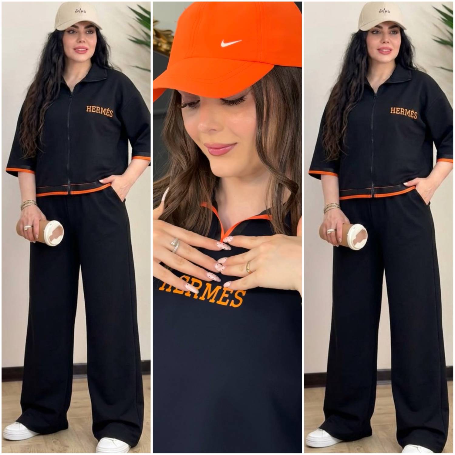 ست سوییشرت شلوار زنانه مدل هرمس