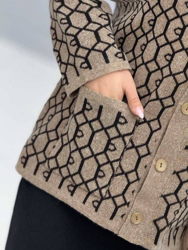 ژاکت یقه هفت مدل مهربانو