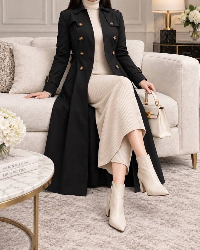 بارونی بلند زنانه مدل ساحره
