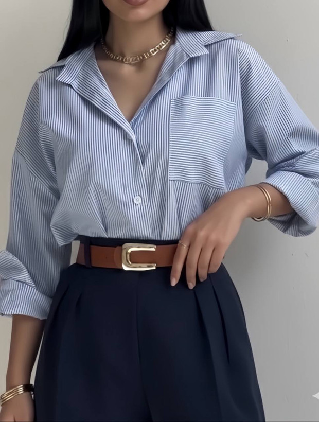 شومیز زنانه راه راه