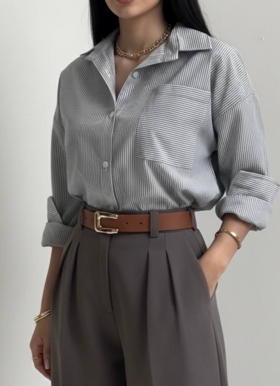 شومیز زنانه راه راه